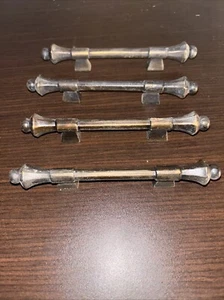 Vintage Schrankgriffe gerade Griffe Messing - 5,25” lang - 2,75” Halterungen - Bild 1 von 8