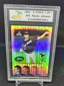 Randy Johnson E-topps 1/1 Anaheim Convention 2004 #78 Arizona Diamondbacks LMTED - Picture 1 of 2