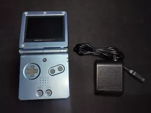 Sistema portátil Nintendo Game Boy Advance SP azul perla AGS-101 EX pantalla brillante - Imagen 1 de 5