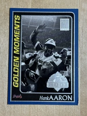 2001 Atlanta/ Milwaukee Braves Hank Aaron Topps Opening Day GOLDEN MOMENTS #159 - Image 1 of 2