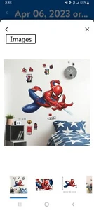 RoomMates Marvel Spider-Man XXL Peel and Stick Giant Wall Decals 41.27 "x 28.12" - Picture 1 of 1