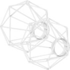 Diamant Lampenschirm (2er-Pack), Deckenkronleuchter Käfig, Metall Lichtabdeckung