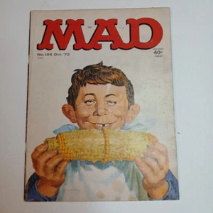 Vintage 1972 Mad Magazine #154 40c Corn - Bild 1 von 10