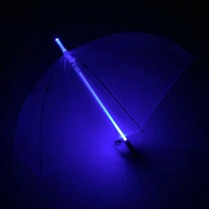 Blade Runner 7 Color Light Saber Star Wars LED Transparent Umbrella Flashlight - Picture 1 of 12