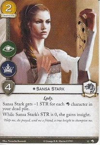 3 x Sansa Stark AGoT LCG 2.0 Game of Thrones Wolves of the North 13 - Picture 1 of 1