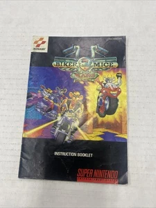 Biker Mice From Mars SNES Super Nintendo Instruction Manual Only - FAIR - Picture 1 of 2