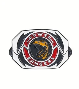 Mighty Morphing Power Rangers Metall Emaille Pin - Neu - Jason Red Ranger Morpher - Bild 1 von 5