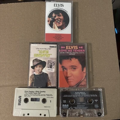 ELVIS PRESLEY CASSETTE TAPES Lot Legendary Performer-new Country Love Me Tender - Image 1 of 4