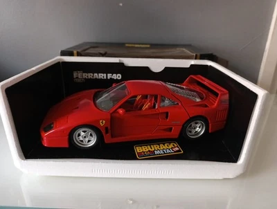 Burago 1987 Ferrari F40 - Red - Diecast - 1:18 Scale Model Car 3032 - NEW Boxed - Image 1 of 4