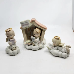 Precious Moments 879622 The Good Book Library Heavenly Daze Series 3 Pc Set - Picture 1 of 23