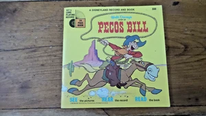 Little Golden Book & Record STORY OF PECOS BILL #350, Disneyland - Imagen 1 de 3