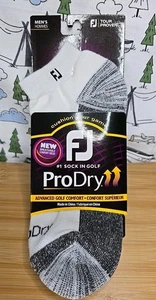 Calcetines de golf FootJoy ProDry Performance para hombre talla 7-12 blanco gris 1 par - Imagen 1 de 3