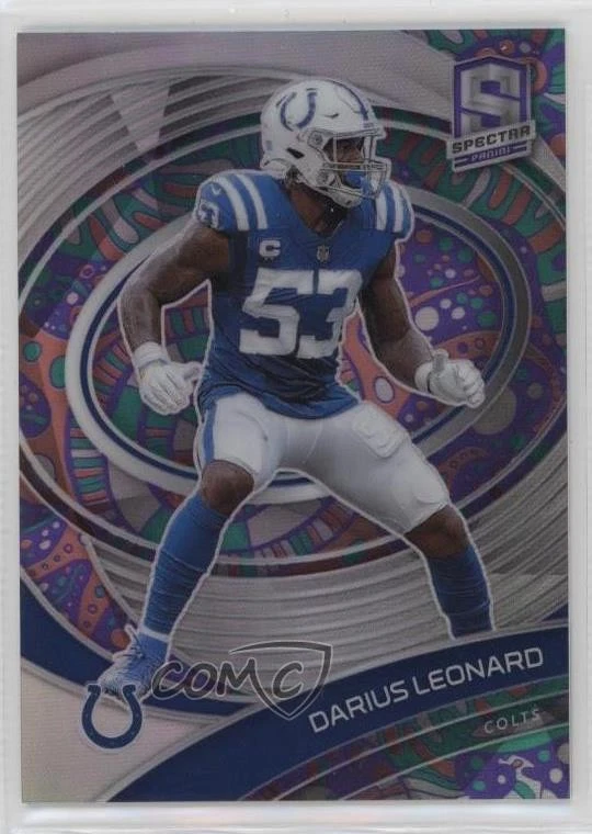 2021 Panini Spectra Psychedelic Prizm /5 Shaquille Leonard Darius Leonard #38 - Image 1 of 2