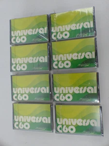 8 x Cassettes de Música Universal Compact Cassette C 60 en EMBALAJE ORIGINAL - Imagen 1 de 4