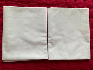 LOTE de 2 piezas de tela 100 % algodón - 1 yarda - blanco neutro - para acolchado y artesanía - Imagen 1 de 2