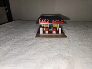 Vintage HO Scale Esso Gas Service Station with Pumps "Gasolin" European  - Picture 1 of 8