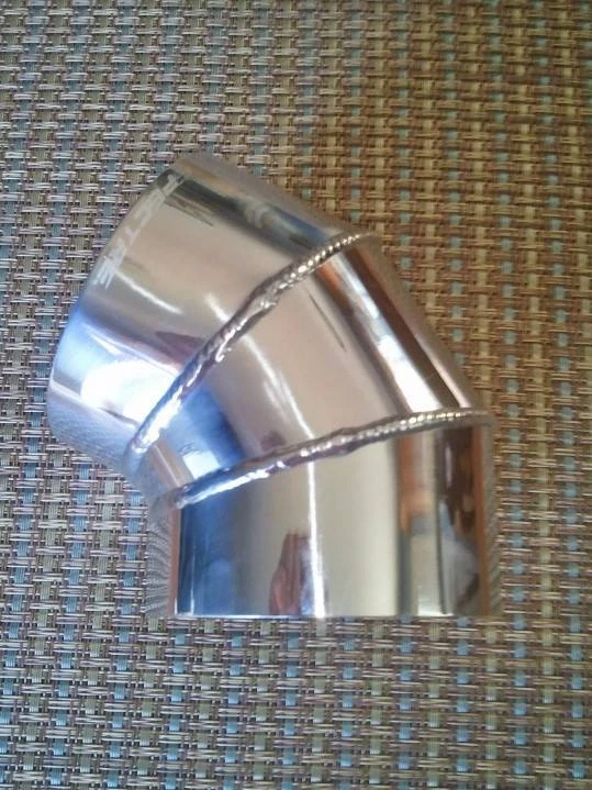 3 " O.D. 60 Degree Welded Elbow Polished Aluminum 9468 Pipe Tube Air Intake - Image 1 of 3