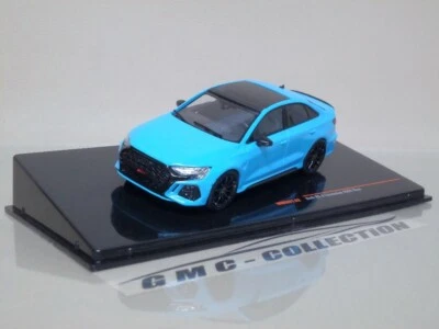 AUDi RS3 SEDAN 2022 BLU LiGHT BLUE IXO-MODELS 1/43 (NO I-SCALE MiNiCHAMPS SPARK) - Immagine 1 di 3