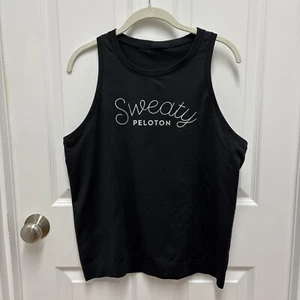 LULULEMON Sweaty PELOTON Tank Top ärmellos schwarz / silber - Bild 1 von 7