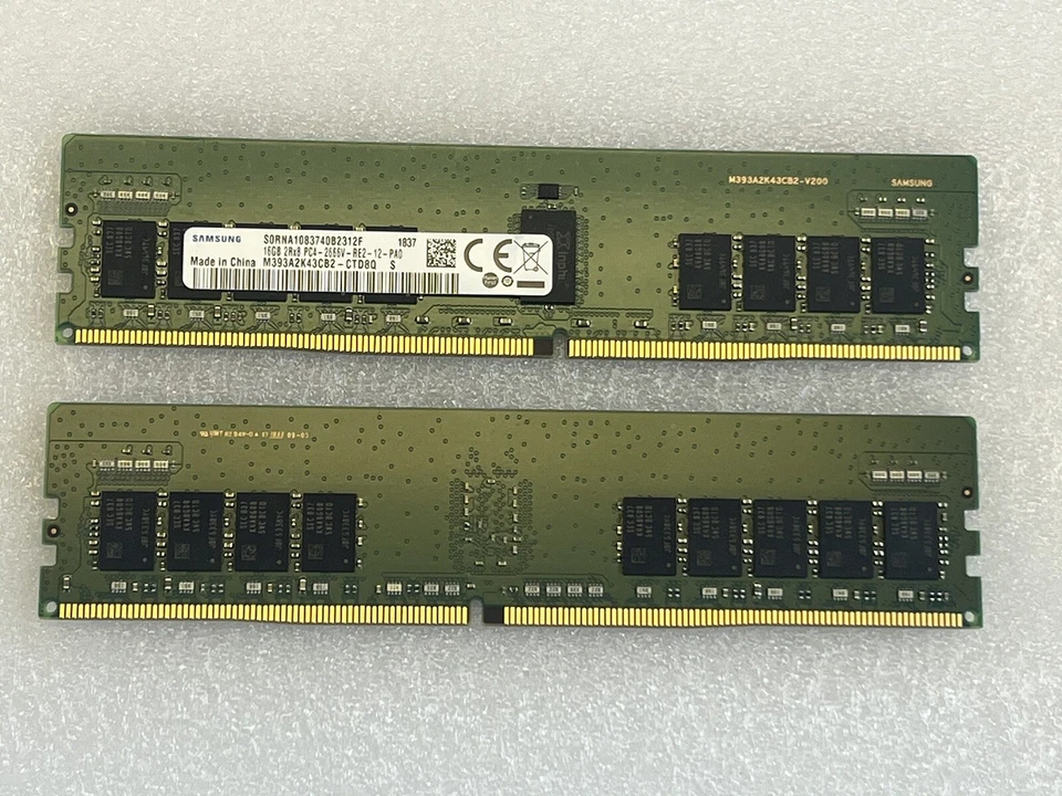 Samsung M393A2K43CB2-CTD 16GB PC4-21300 DDR4-2666Mhz ECC 2RX8 Memory - Image 1 of 1