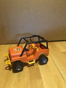 1977 Fisher Price Adventure People Trailblazer orange Jeep #312 mit Band Dachträger - Bild 1 von 8