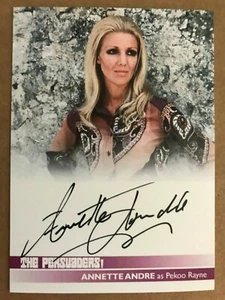 THE PERSUADERS!: AUTOGRAPH CARD: ANNETTE ANDRE AS PEKOO RAYNE AA1 - Picture 1 of 1