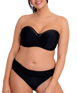 Curvy Kate SWIM Bandeau Bikini Top Bügel-BH Gr.80G UK 36F + Fold Over 16/XL - Bild 1 von 9
