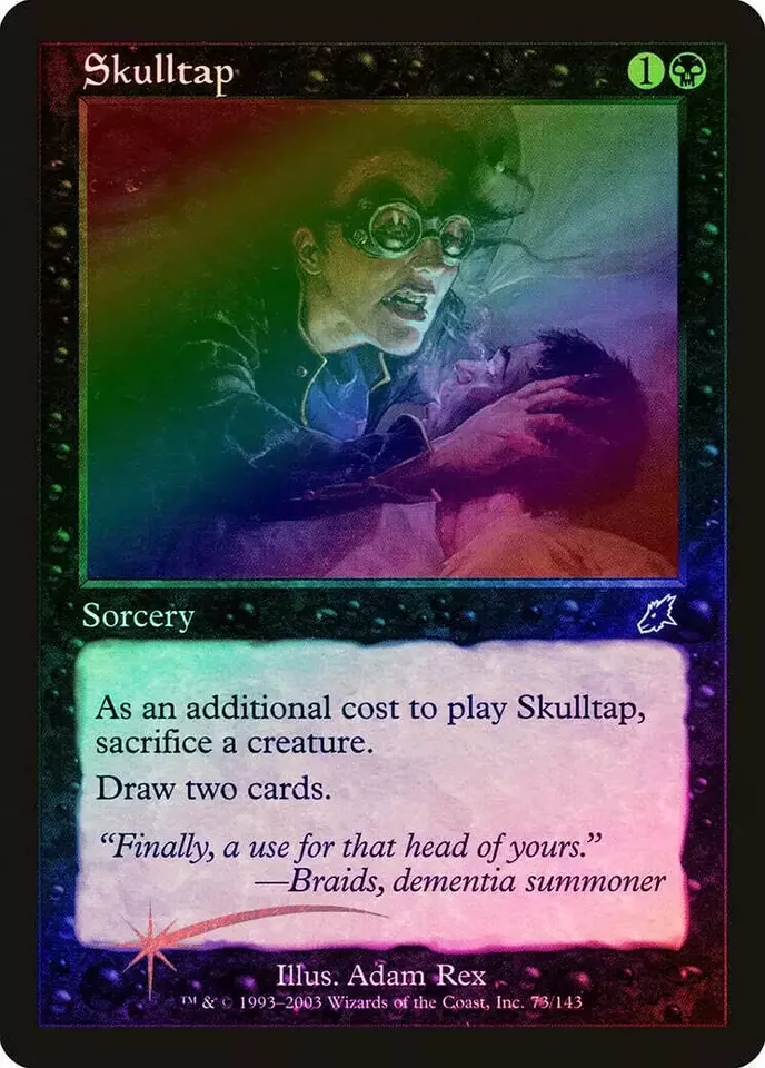 Magic the Gathering SKULLTAP #73/143 Scourge Black Foil Common 2003 NM Un-Played - Image 1 of 1