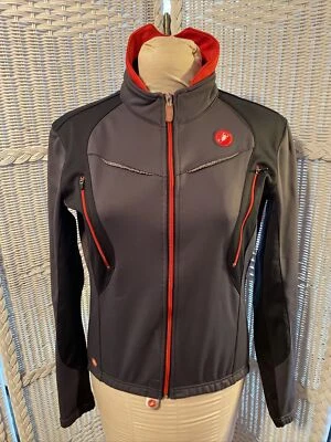 Castelli Women's L Grey Cycling Jacket WINDSTOPPER fleece lined vented - Image 1 of 4