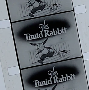16mm Film Cartoon THE TIMID RABBIT Paul Terry-Toon 7" Reel w Stewart Warner Case - Imagen 1 de 16