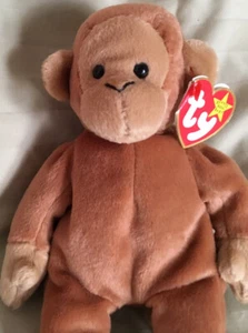 RARE RETIRED TY BEANIE BABY 'BONGO' THE MONKEY MINT CONDITION WITH TAGS - Picture 1 of 9