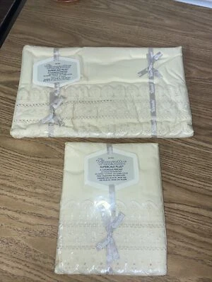 Wamsutta Supercale Plus A Luxurious Percale Twin Flat Sheet Pillowcase Vintage - Image 1 of 4