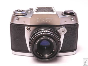 Ihagee Dresden EXA 500 SLR-Kamera mit Meyer-Optik Görlitz Domiplan 50mm f/2.8 - Bild 1 von 23