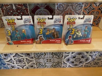 Pixar Toy Story 3: Buddy Packs of 3- Woody&Bullseye/Ken & Barbie/Lightyear- New! - Image 1 of 4