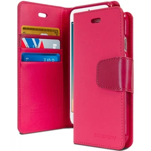 iPhone 7 / 8 Genuine Mercury Goospery SONATA Diary Stand Wallet Case Cover + SP - Picture 1 of 48