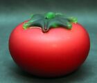 Matte Finish Tomato Hand Blown Art Glass Fruit Vegetable~ 3.5"