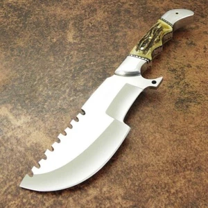 12" TRACKER SUPERB CUSTOM MADE FORGED TOOL STEEL BLADE,TACTICAL HUNTING SURVIVAL - Picture 1 of 6