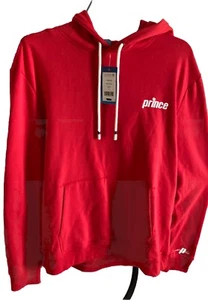 Prince Pickleball Hombre’s Polar Sudadera Pullover con Capucha - Rojo Grande NUEVO - Imagen 1 de 7