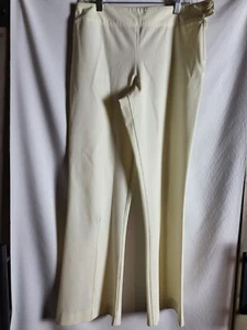 Marina Rinaldi Ponte Womens Cream Pant Medium Italian Design - Picture 1 of 8