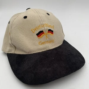 Deutschland Germany Erwachsene Mütze Tawa Kopfbedeckung Riemen hinten Wildleder Schein - Bild 1 von 9