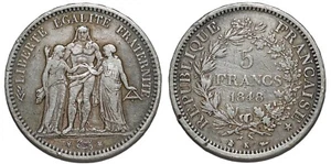 5 FRANCS 1848 K BORDEAUX F.326 - Imagen 1 de 1