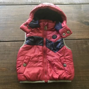 Diesel Todder  Puffy Vest With Detachable Hood - Picture 1 of 7