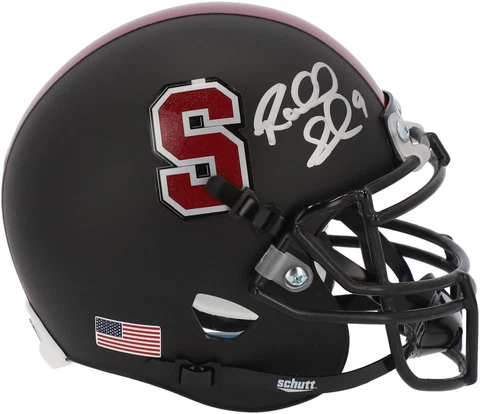 Richard Sherman Stanford Cardinal Signed Schutt Black Matte Mini Helmet Cover