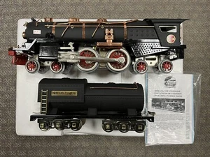 + MTH Standard Gauge Tinplate Crackle Black w/ Brass 400e Steam Locomotive PS.1 - Picture 1 of 11