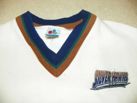 South Bend Silver Hawks Sleeveless Sweater Vest Minor League XL Cover