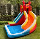 Small inflatable castle inflatable cartoon trampoline water jet slide trampoline