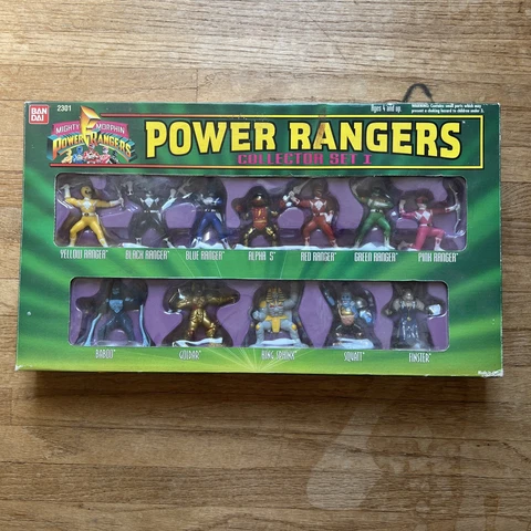 Mighty Morphin Power Rangers Collector Set 1 Mini Figures 2301 1994 Vintage NEW Cover