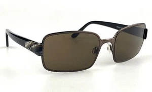 Vintage Exalt Cycle Sunglasses mod. Ampere Brown Rectangular Italy - Picture 1 of 10