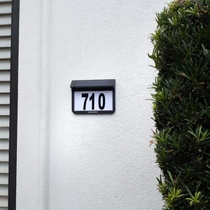 GAMA SONIC House Numbers with Solar Light Address Wall Plaque Light (81i90010) - Picture 1 of 12