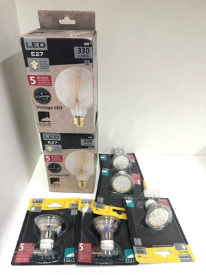EGLO Vintage Filament LED Bulb Dimmable E27 GU10 Decorative Industrial Lights - Image 1 of 4